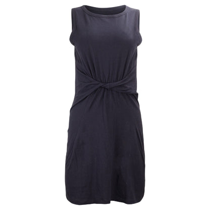 Gigi Organic Cotton Twist Dress - Black