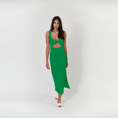 Krista Twist Dress - Kelly Green