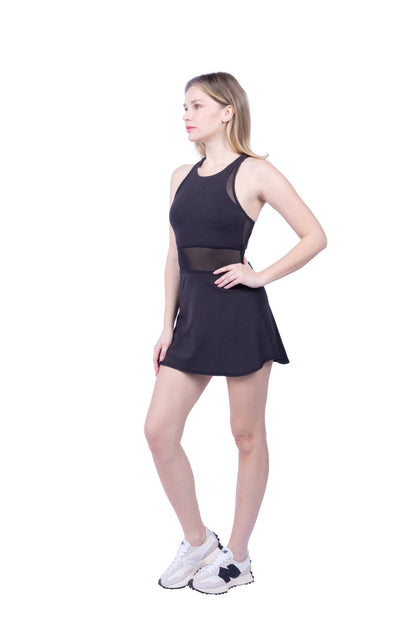 Leena Organic Cotton & Mesh Sport Dress