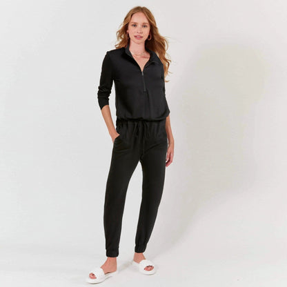 Ava Half Zip Modal Jumpsuit