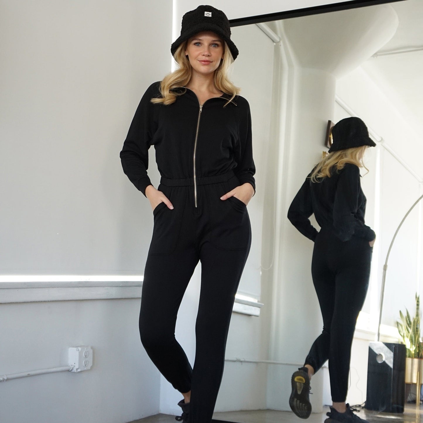 Restore Soft Terry Jumpsuit - Black