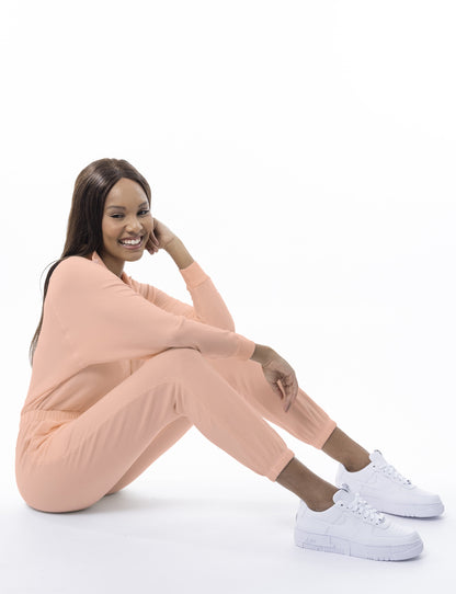 Restore Soft Terry Jumpsuit - Peach