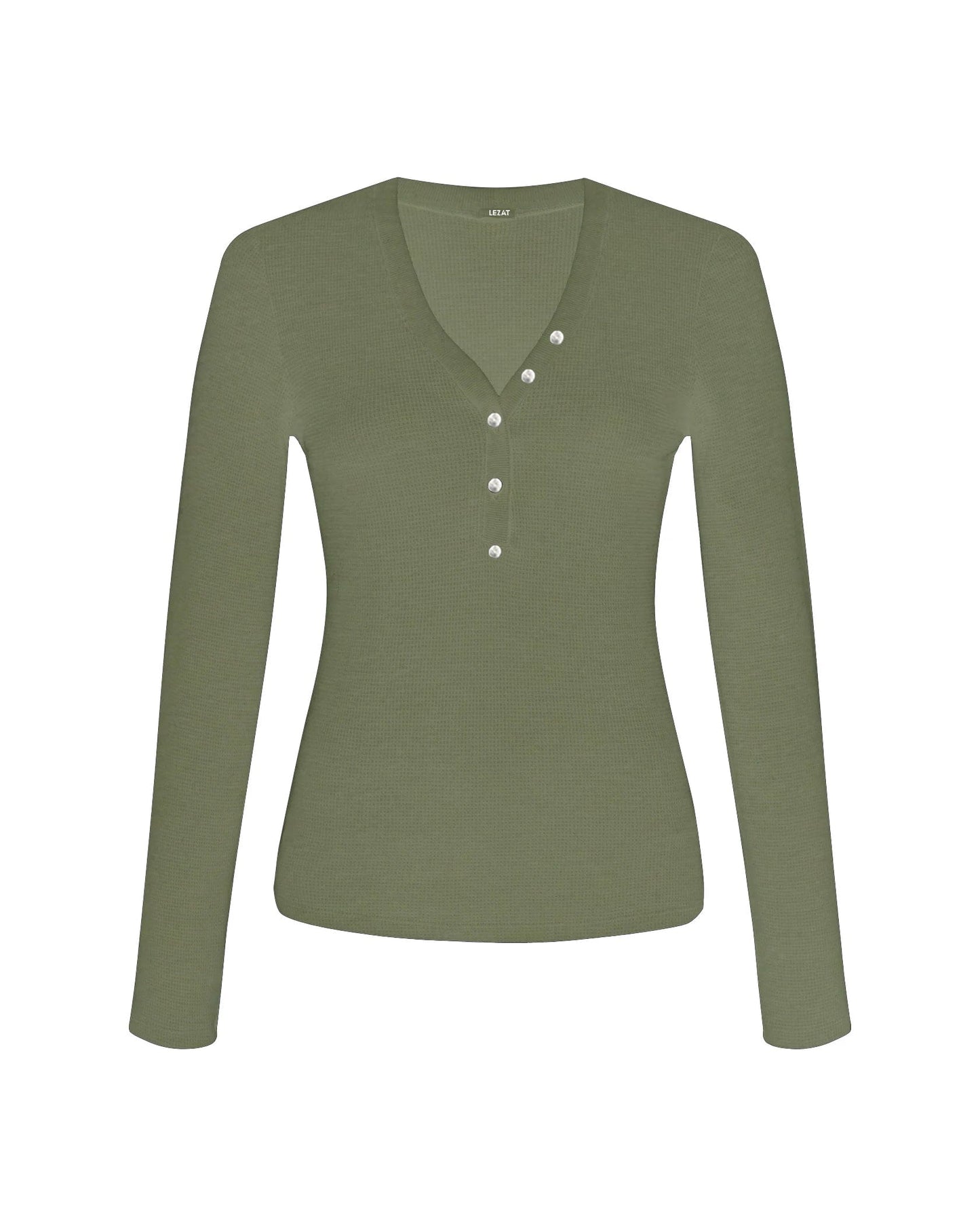 Monroe Organic Cotton Henley Long Sleeve