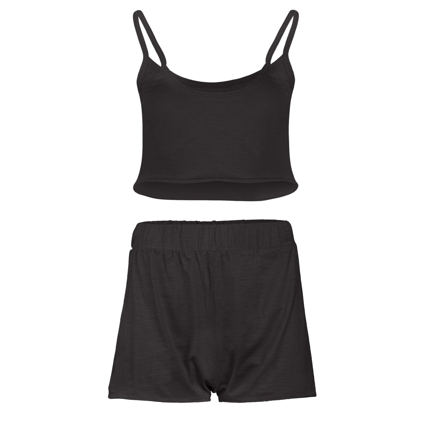 Kora Cotton 3-Piece Lounge Set - Black