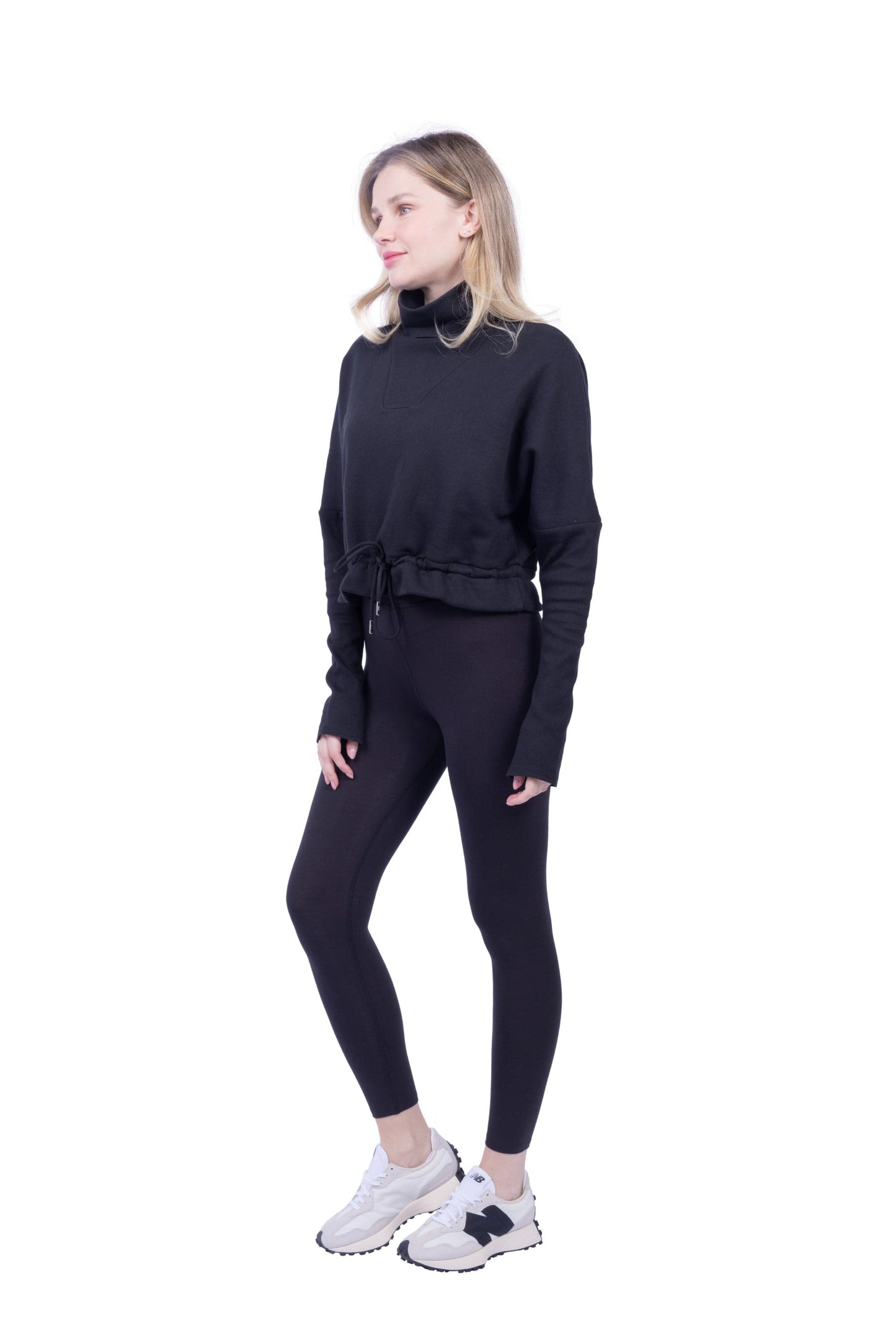 Britney Organic Cotton Roll-Neck Sweatshirt