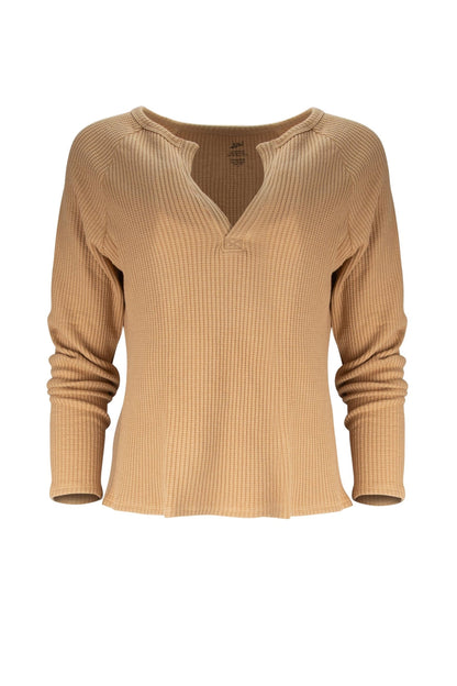 Jules Waffle Knit Organic Cotton V-Neck Pullover