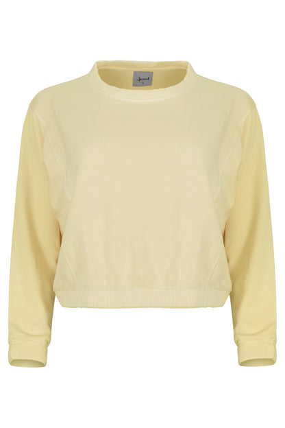 Ivy Boxy Cropped Modal Pullover - Sunny