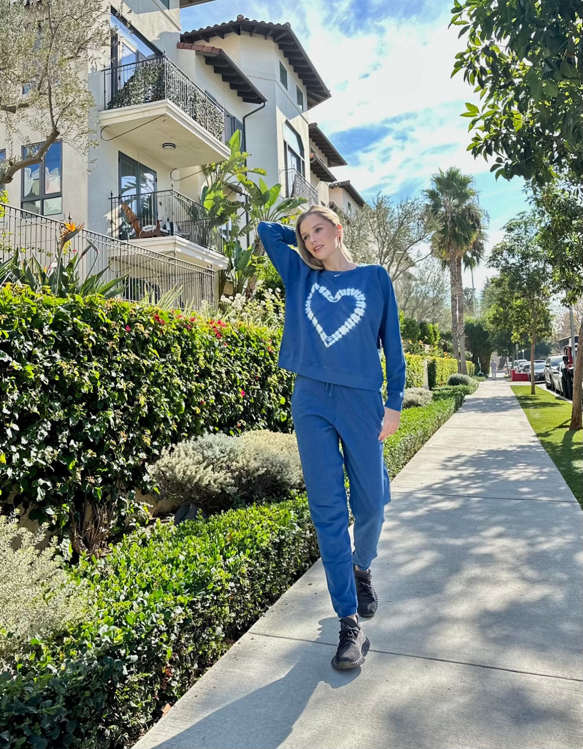 Heart-to-Heart Cotton Drawstring Sweatpant
