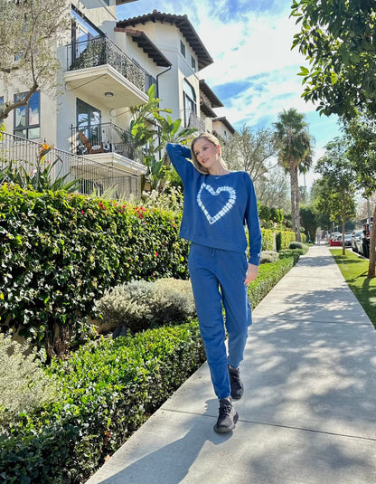 Heart-to-Heart Cotton Drawstring Sweatpant