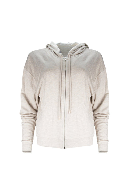 Mollie Modal Cozy Hooded Zip Pullover