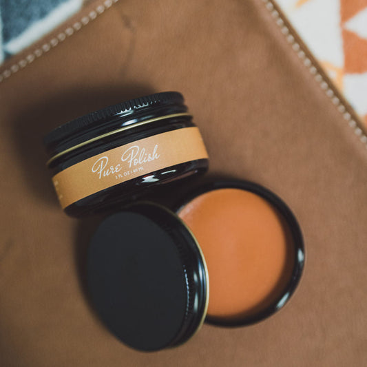Light Brown Leather Cream Polish - Homeland Harvest