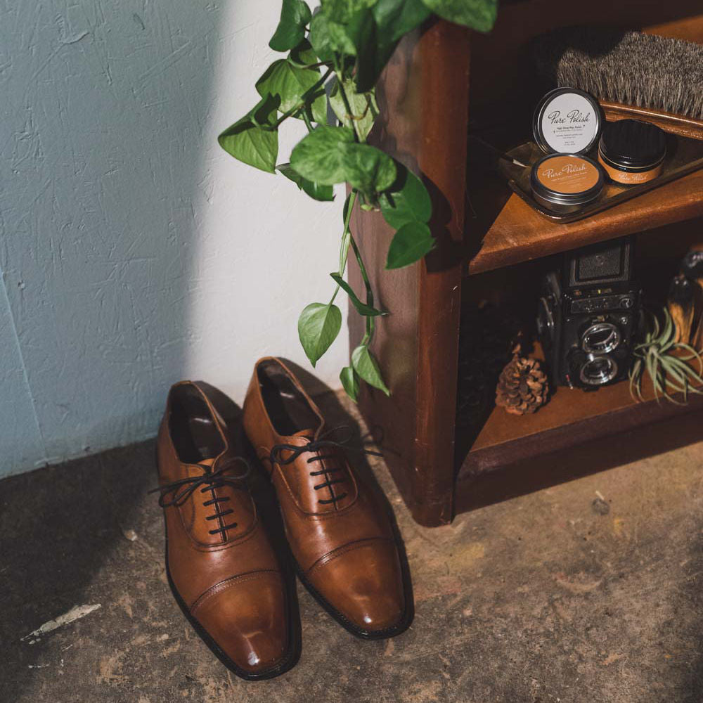 Light Brown Leather Cream Polish - Homeland Harvest