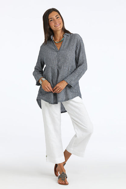 linen crop pant - Homeland Harvest