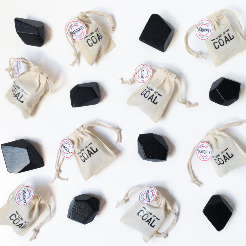 Lump of Coal Gift (Wooden)