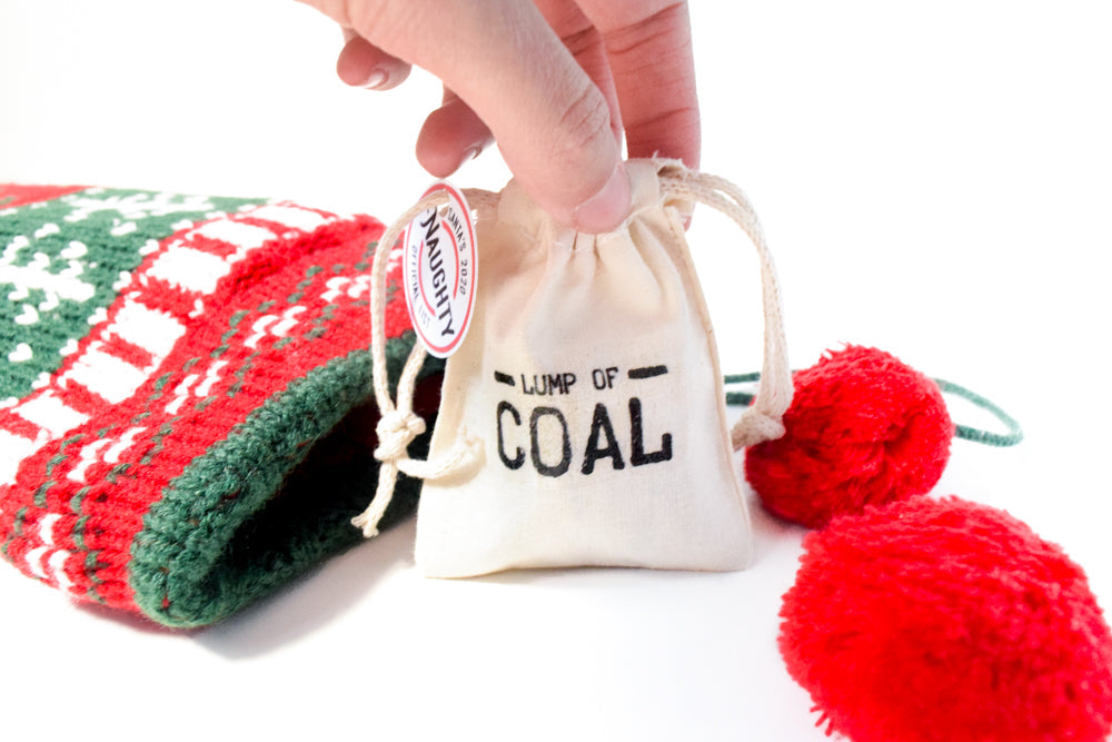 Lump of Coal Gift (Wooden)