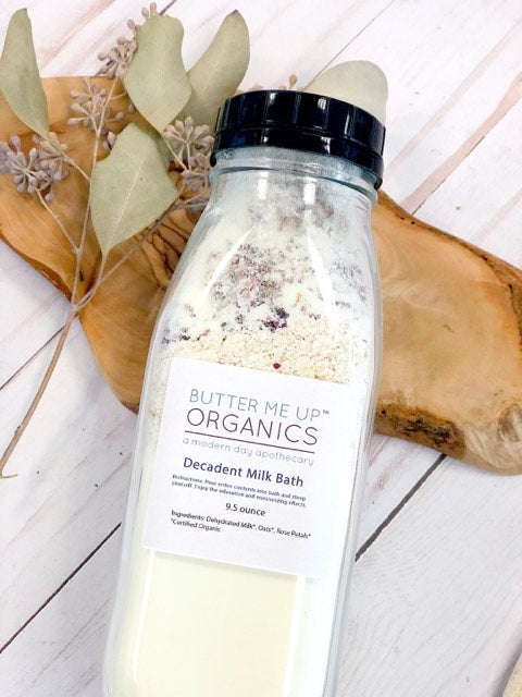 Decadent Milk Bath- Rose Petal and Oat Soak - Homeland Harvest
