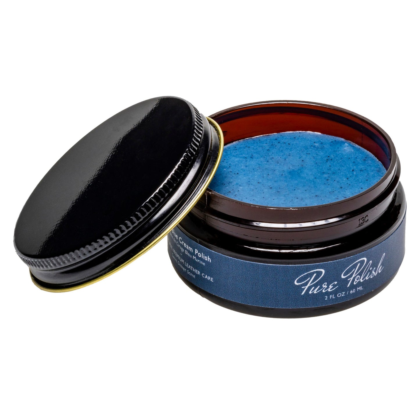 Navy Blue Leather Cream Polish - Homeland Harvest