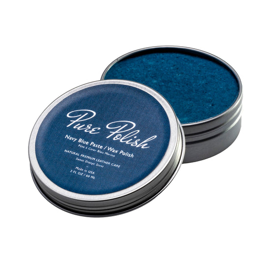 Navy Blue Shoe Polish Paste / Wax - Homeland Harvest