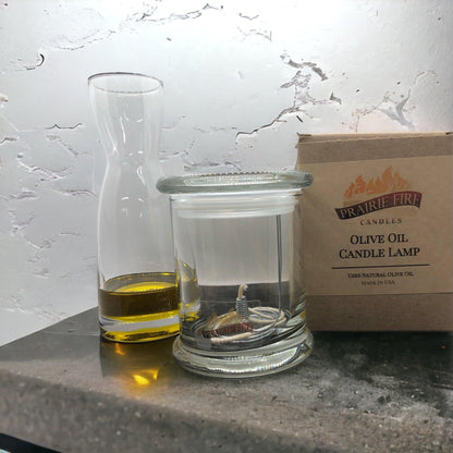 Olive Oil Candle Lamp - Emergency Backup - Power Outage