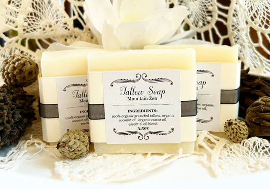 Tallow Soap-Mountain Zen - Homeland Harvest