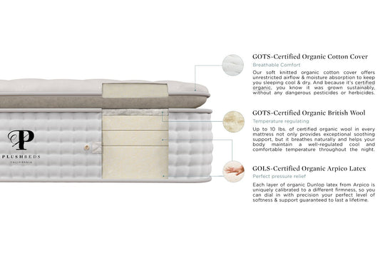 Organic Mattress - The Organic Bliss Pillowtop