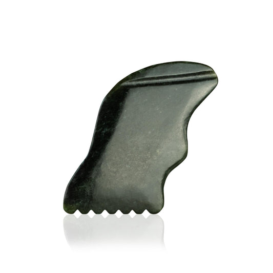 Black Nephrite Gua Sha Lifting Tool- Collective - Homeland Harvest