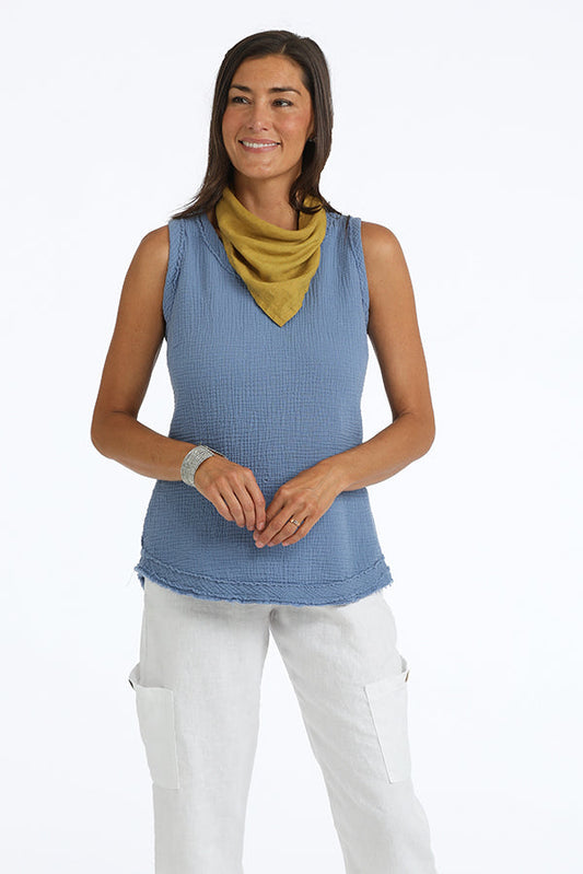 100% Certified Organic Cotton V-Neck Tank Top - Homeland Harvest