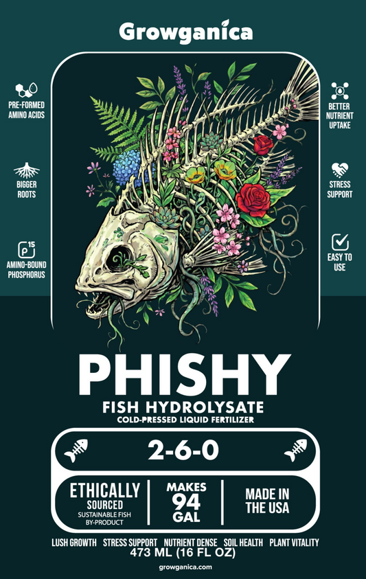 Growganica Sea Food Organic Fish Hydrolysate Phos Soil Conditioner & Root Enhancer 1.7-7-0