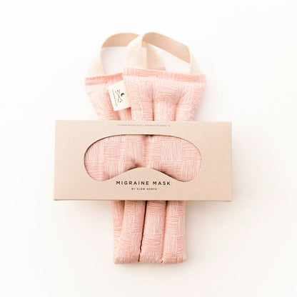Eye Mask + Neck Wrap Bundle - Pink Pampas - Homeland Harvest