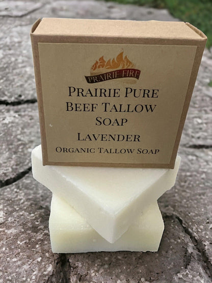 Grass Fed Beef Tallow Soap Bar (3 Pack) – Fragrance Free, Natural & Organic – Moisturizes & Soothes Face, Body & Hair – Handcrafted, Ideal for Sensitive & Dry Skin