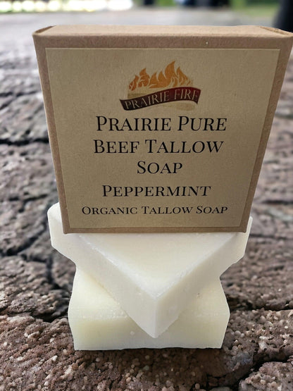 Grass Fed Beef Tallow Soap Bar (3 Pack) – Fragrance Free, Natural & Organic – Moisturizes & Soothes Face, Body & Hair – Handcrafted, Ideal for Sensitive & Dry Skin