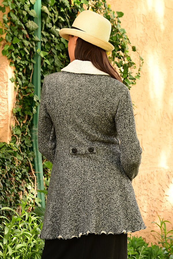 shawl collar knit jacket - Homeland Harvest
