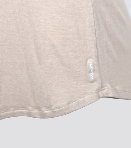 Bamboo Swift Curve-Hem Tee - Black - Homeland Harvest