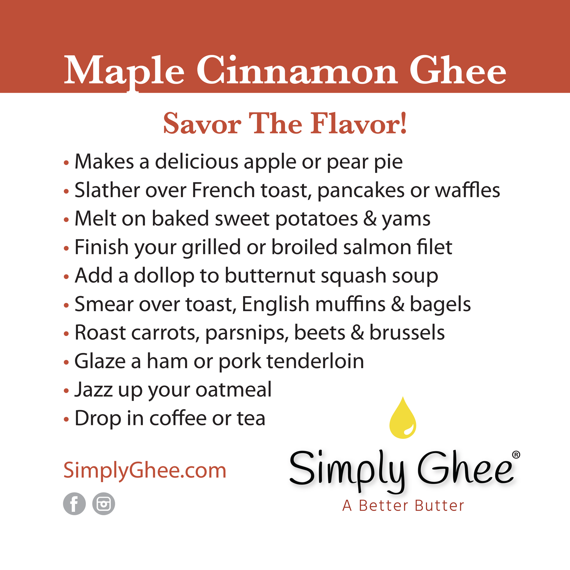 Maple Cinnamon Ghee DIY Mix - Homeland Harvest