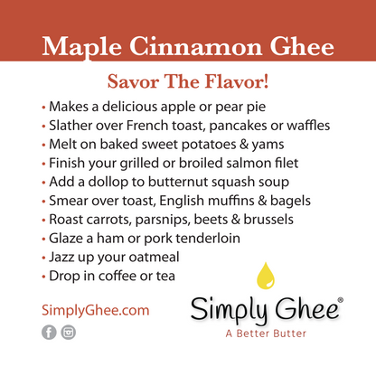 Maple Cinnamon Ghee DIY Mix - Homeland Harvest