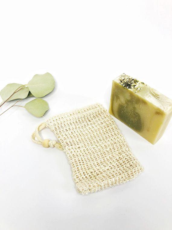 Natural Sisal Soap Saver and Exfoliating Pouch - Homeland Harvest