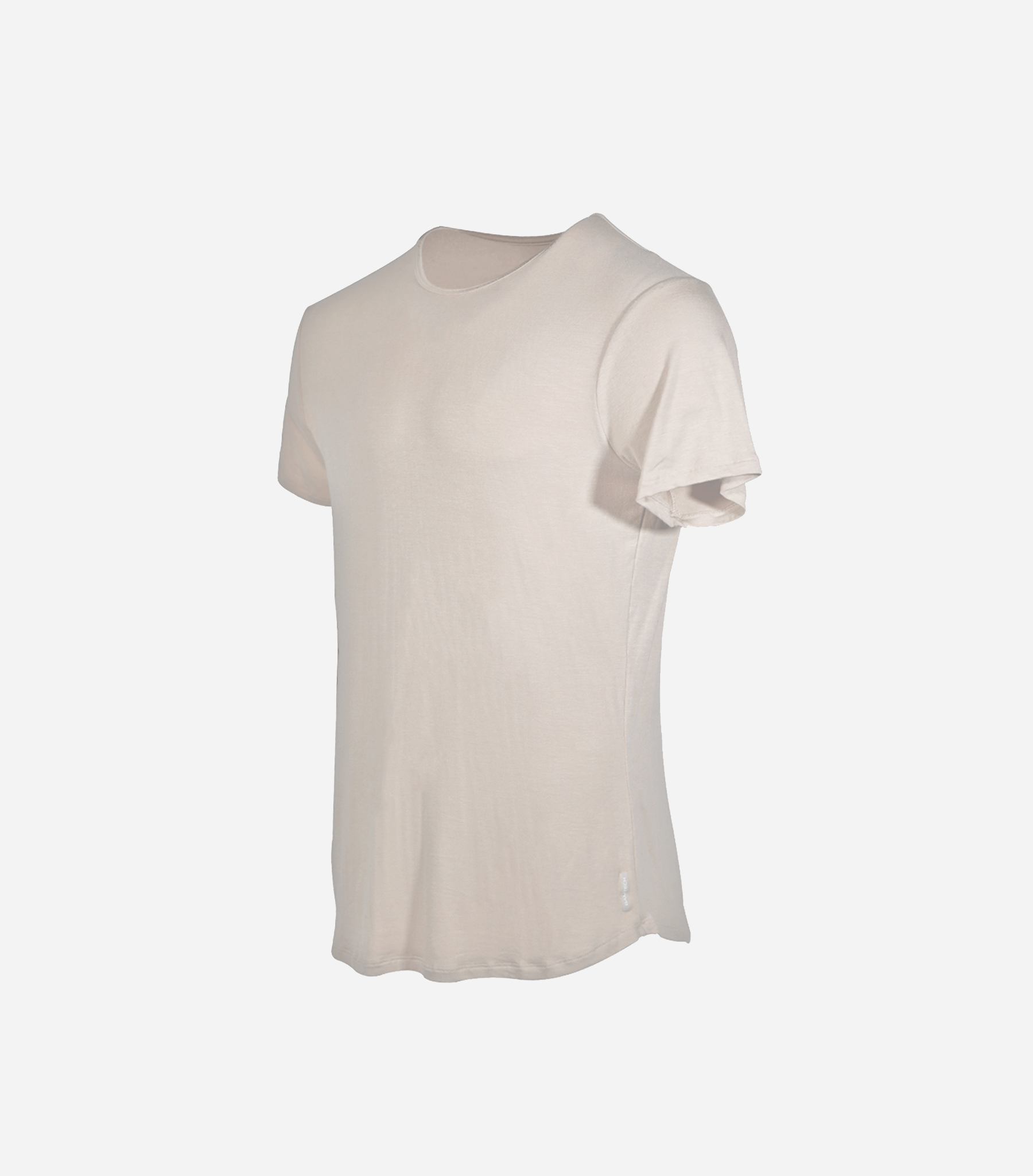Bamboo Swift Curve-Hem T-Shirt - Heather Grey - Homeland Harvest