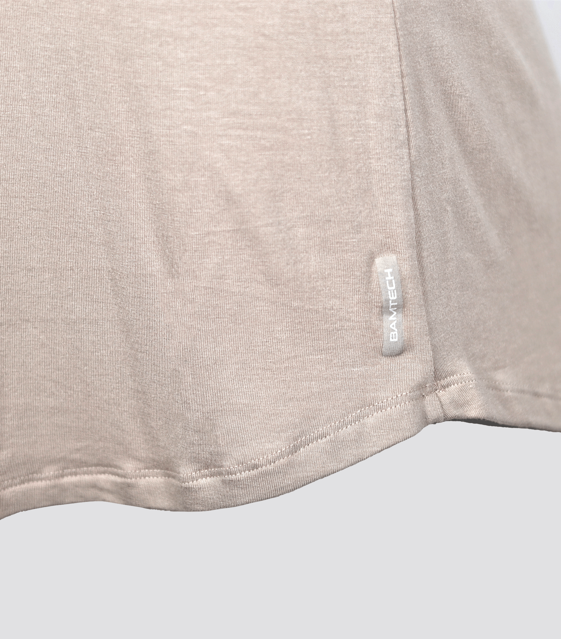 Bamboo Swift Curve-Hem T-Shirt - Sandstone - Homeland Harvest