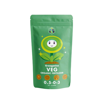 Growganica Veg Organic Living Soil Plant Food for Vigorous Growth and Lush Canopy Fertilizer