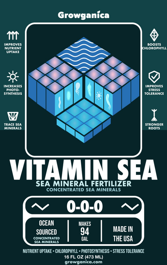 Growganica Vitamin Sea Organic Magnesium Plant Supplement with Super Micronutrients