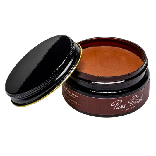 Walnut Leather Cream Polish - Homeland Harvest