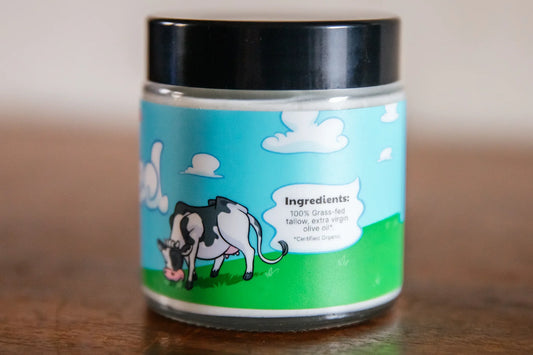 Whipped Unscented Grass-fed Tallow Balm 4 oz